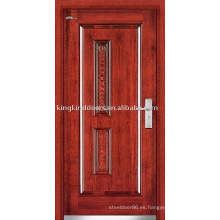 Puerta acorazada de acero puerta de madera de acero exterior (JKD-236) para el diseño de la seguridad